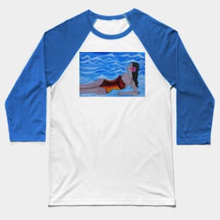 Lady in the Surf Baseball T-Shirt